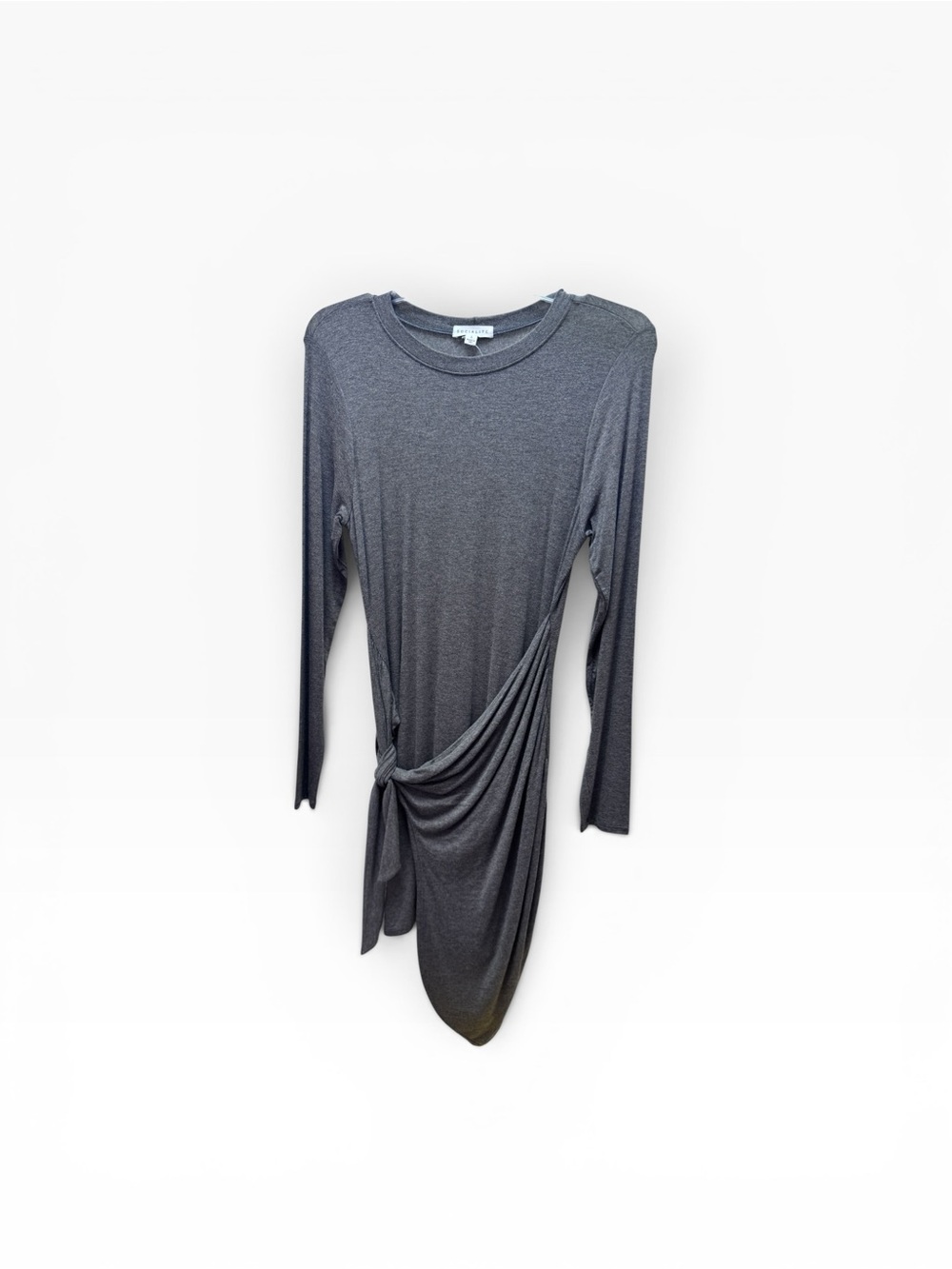 Socialite dress tie wrap, gray, small, NWT